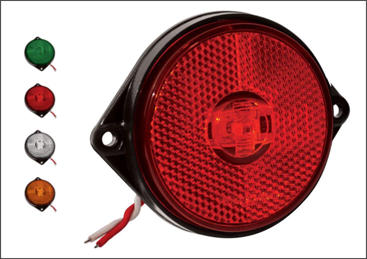 PL03120063 - LANTERNA LATERAL RED LED ( TIPO OLHO GATO ) VM