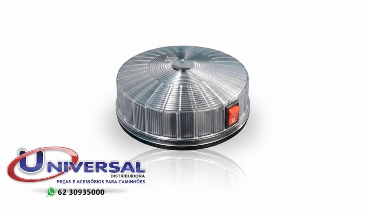 AF053 - LENTE INTERNA TETO REDONDA CRISTAL C/INTERRUPTOR