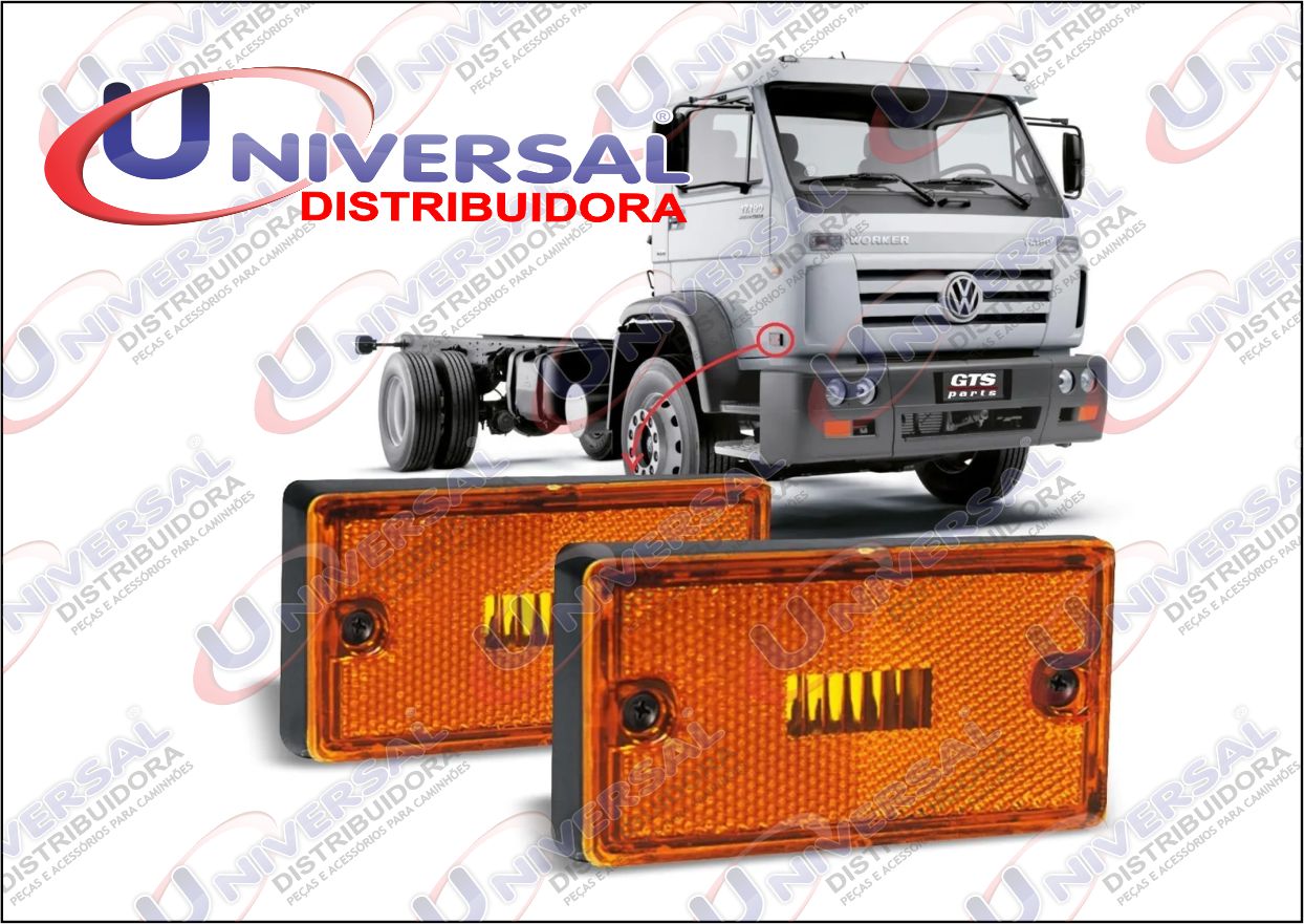 LS427-CRIS - LANTERNA SETA LATERAL INFERIOR VW D/E AP 2000 CR BASE RETA