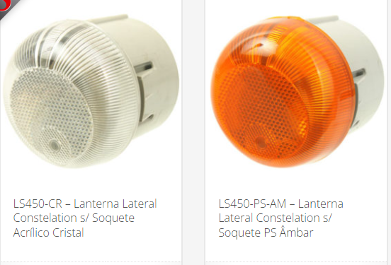 LS450-PS-CR - LANTERNA ESTRIBO VW CONSTELLATION CRISTAL