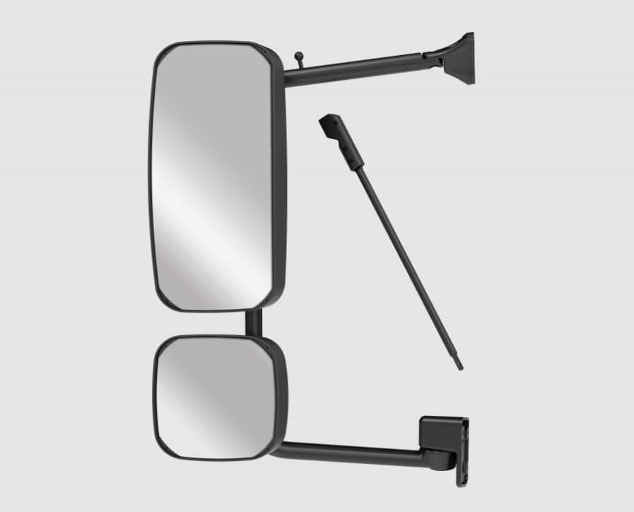 M038T - CONJ ESPELHO MB AXOR 2007 A 2022 S/DESEMB C/AUX LE