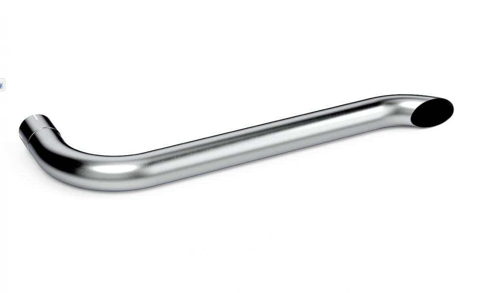 M073 - SAIDA FINAL CROMADA 4" (1270MM)