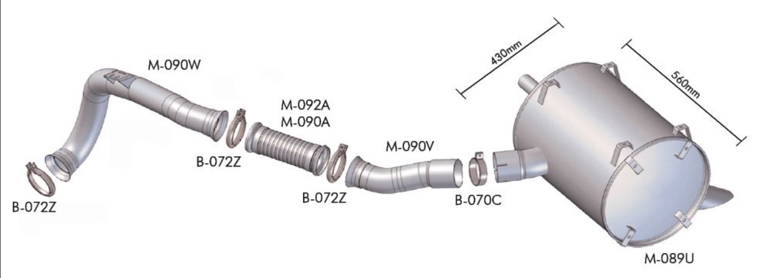 M090W - SAIDA MOTOR MB AXOR 1933