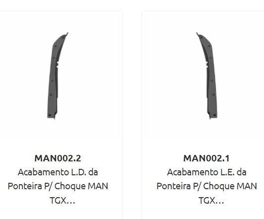 MAN002.2 - PLACA PROTECAO FAROL VW MAN TGX LD ( FIGURA 16 )