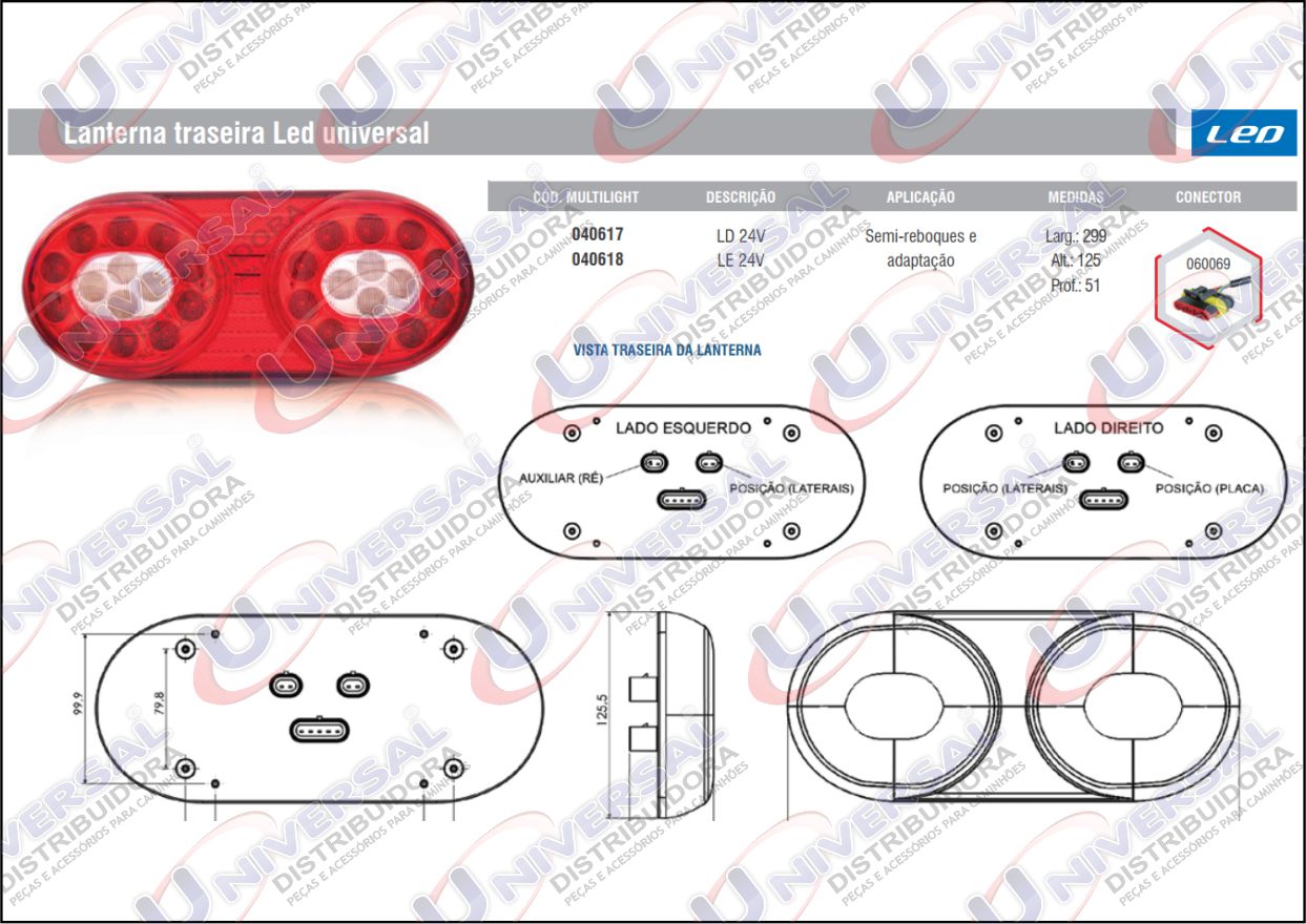 ML040617 - LANTERNA TRASEIRA RANDON 14 A 19 LD