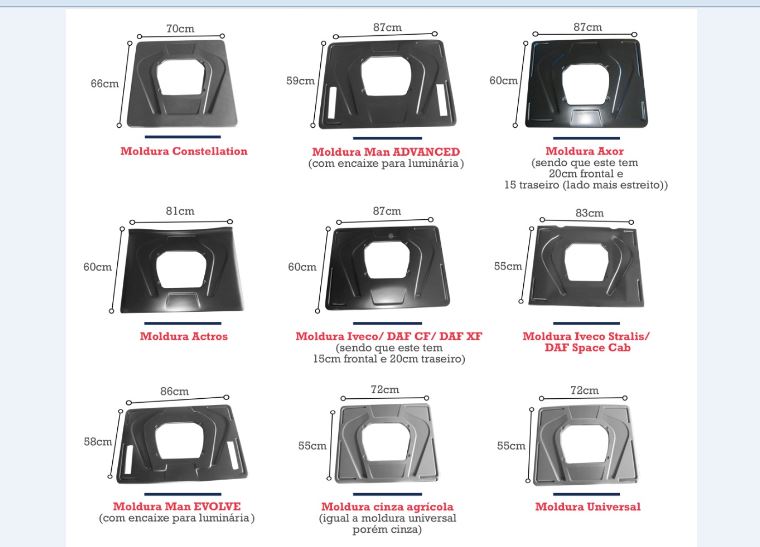 106350 - MOLDURA CLIMATIZAR MB ACTROS