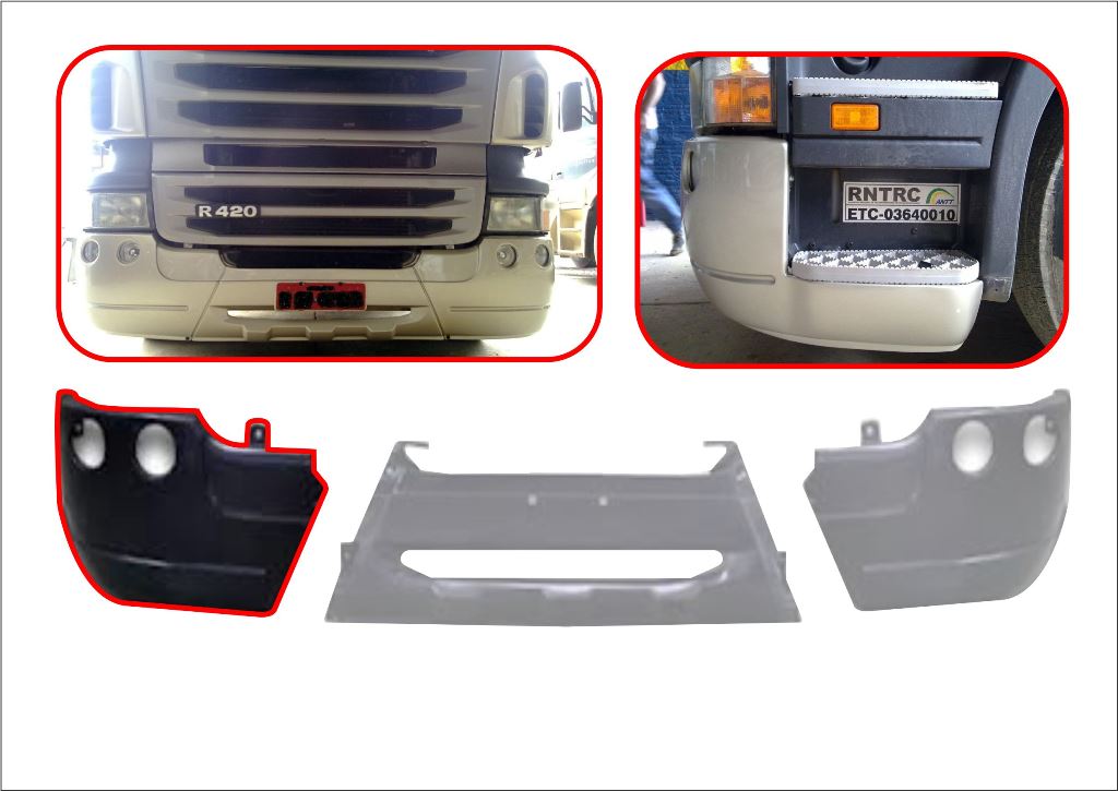 FP16461 - PARACHOQUE SCANIA S6 PONTEIRA LD (OFF ROAD) PLASTICO