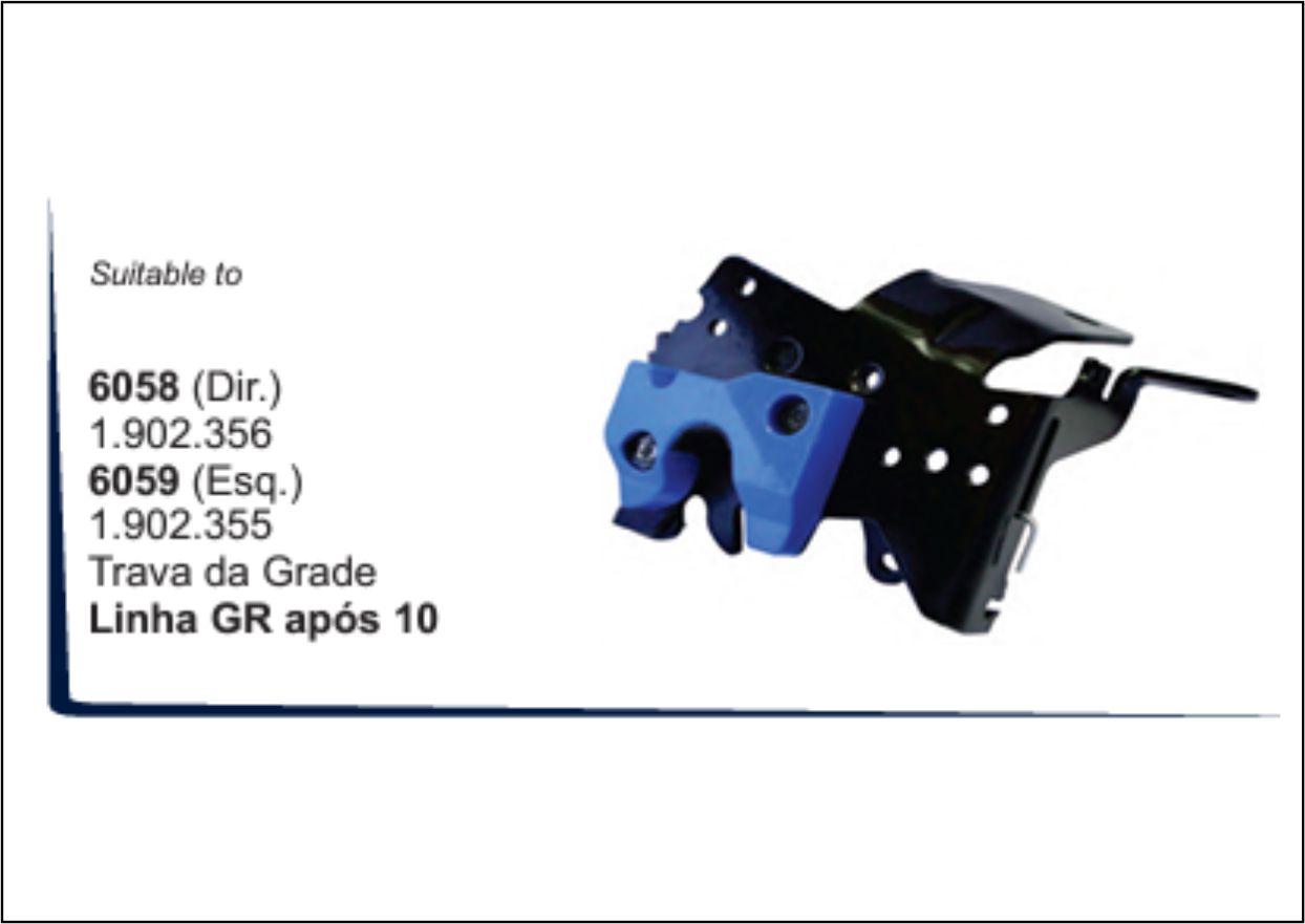 ME1541 - FECHADURA DA GRADE SCANIA S5 LE