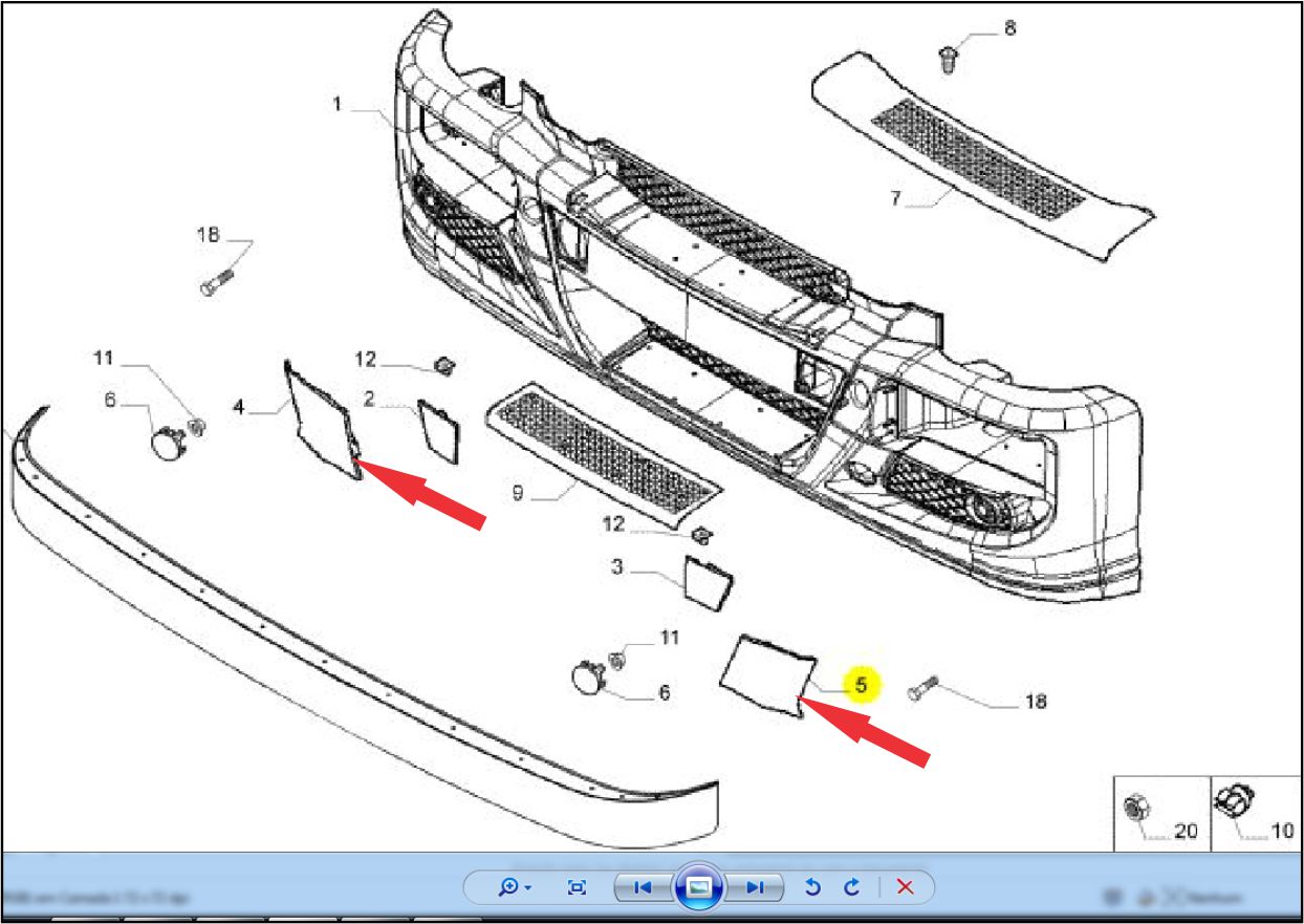 CP20049 - ACAB PARACHOQUE IVECO TAMPA DOBRADICA FAROL LE