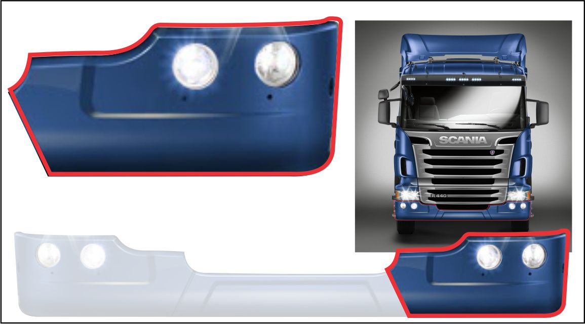 AM6156E - PARACHOQUE SCANIA S6 PONT LE