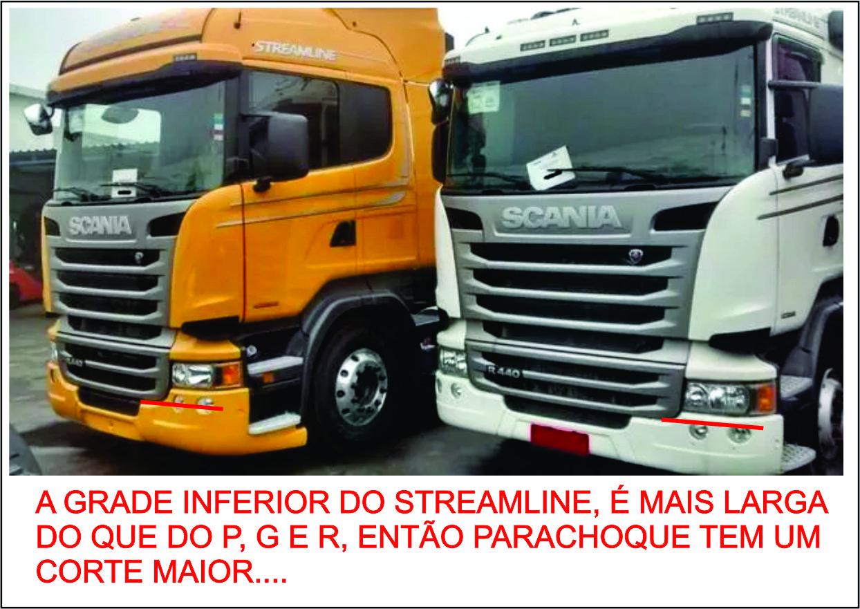 FS086AB - CONJ PARACHOQUE SCANIA S6 (OFF ROAD) PLASTICO (03 PARTES )