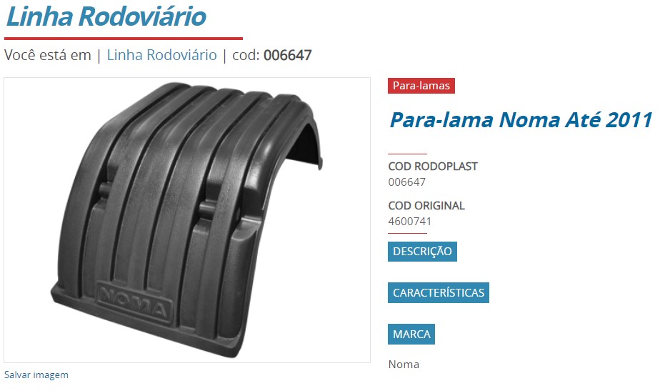 RD806647 - PARALAMA CARRETA NOMA ATE 2011