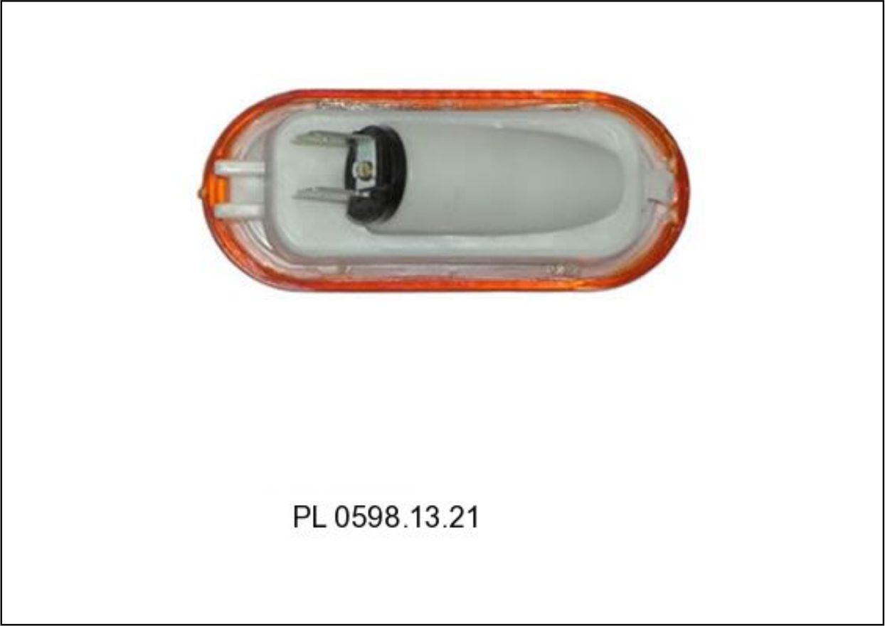 PL05981322 - LANTERNA SETA LATERAL SUP VW 2000 CR C/SOQ ADAPTACAO