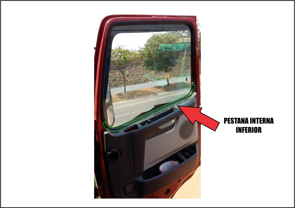 3981865 - PESTANA PORTA INT INF VOLVO FH 980MM