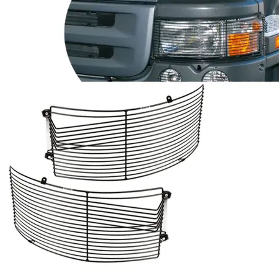 PFC027 - GRADE PROTETOR FAROL SCANIA 114/124 P94 T/R CROMADO