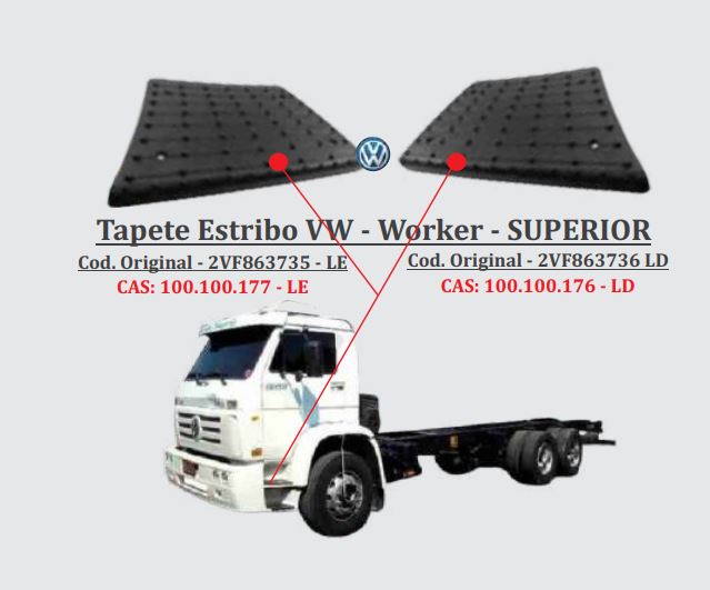 2VF863735 - PISANTE ESTRIBO VW WORKER SUP LE