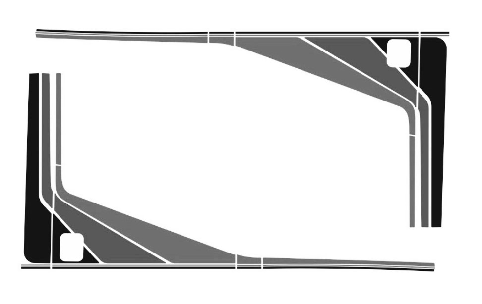 PL0187 - PRATA - FAIXA LATERAL MB 1620 PRATA