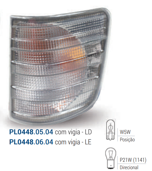 PL04480604 - LANTERNA SETA 1620 FUME LE (LENTE RAIADA)