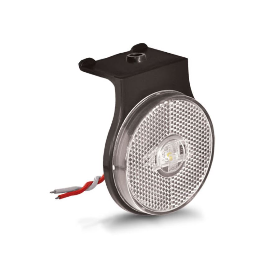 PL05841962 - LANTERNA LATERAL RED 65 MM LED C/SUP PL CR