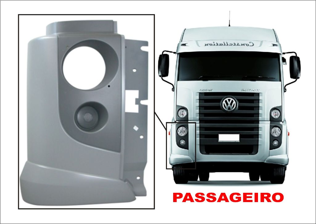 AM4362D - PARACHOQUE VW CONSTELLATION 19.320 PONTEIRA LD ABS