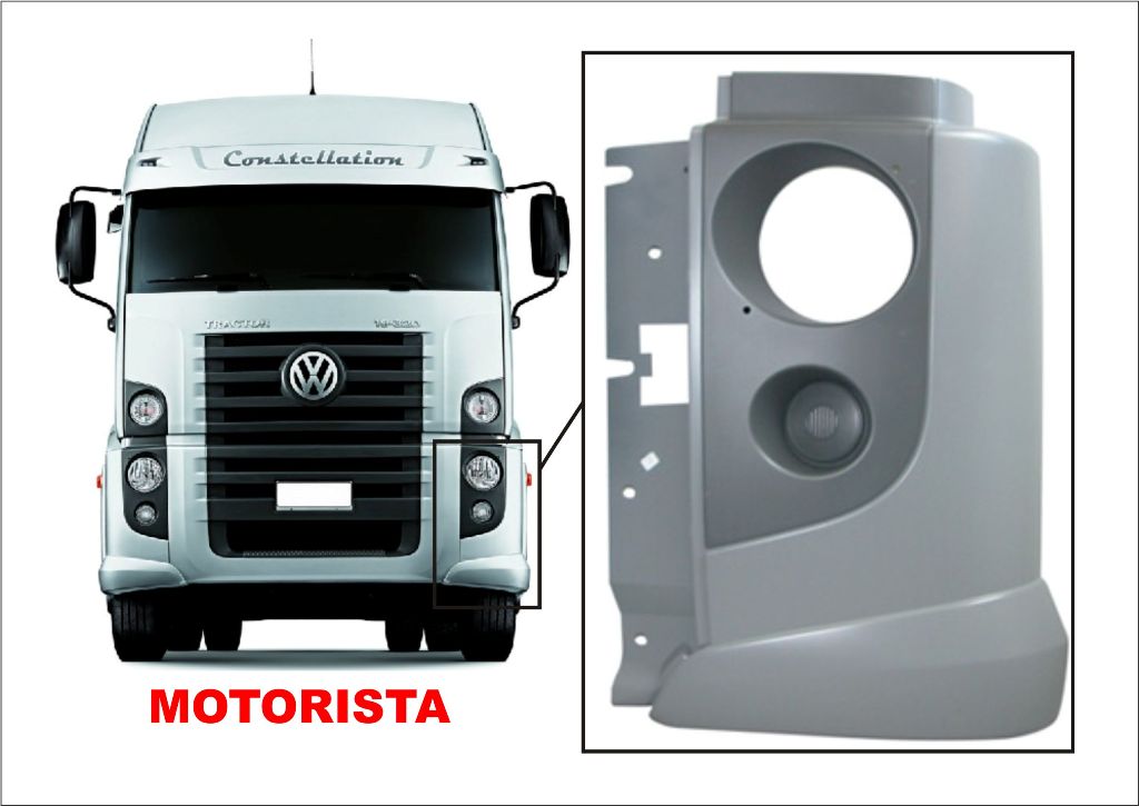 AM4362E - PARACHOQUE VW CONSTELLATION 19.320 PONTEIRA LE ABS