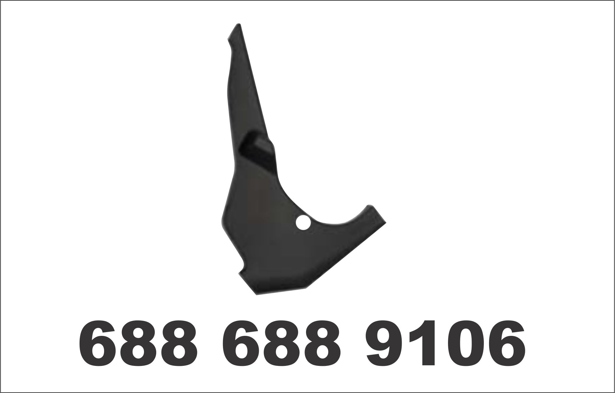 CMB0004 - REVEST PEDAL LATERAL LE MB 1618/1941 PRETO