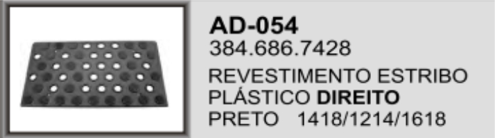 AD-054 - PISANTE ESTRIBO 1618 PLAST LD