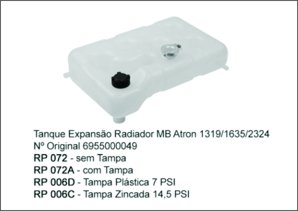 RP072A - TANQUE DE EXPANSAO MB ATRON 1319/1635/2324 COM TAMPA