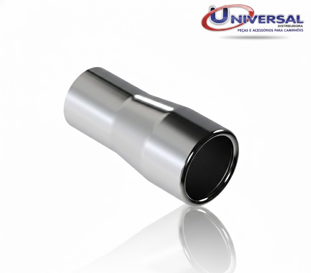 S316B - TERMINAL ESCAPAMENTO ACO CROMADO RETO 4.1/2"X230MM