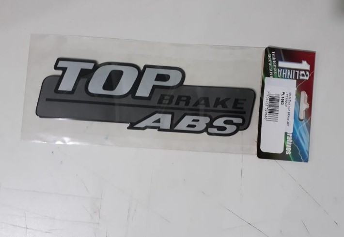PL1563 - EMBLEMA RESINADO MB TOP BRAKE ANTIGO ABS