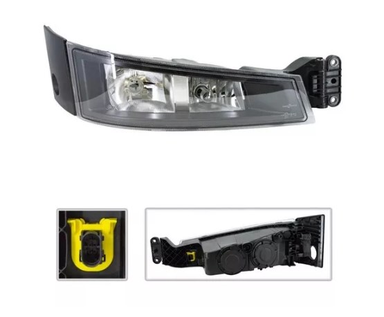 FV282LD - FAROL AUX VOLVO FH4 2015 LD MASCARA NEGRA (02 LAMPADAS)