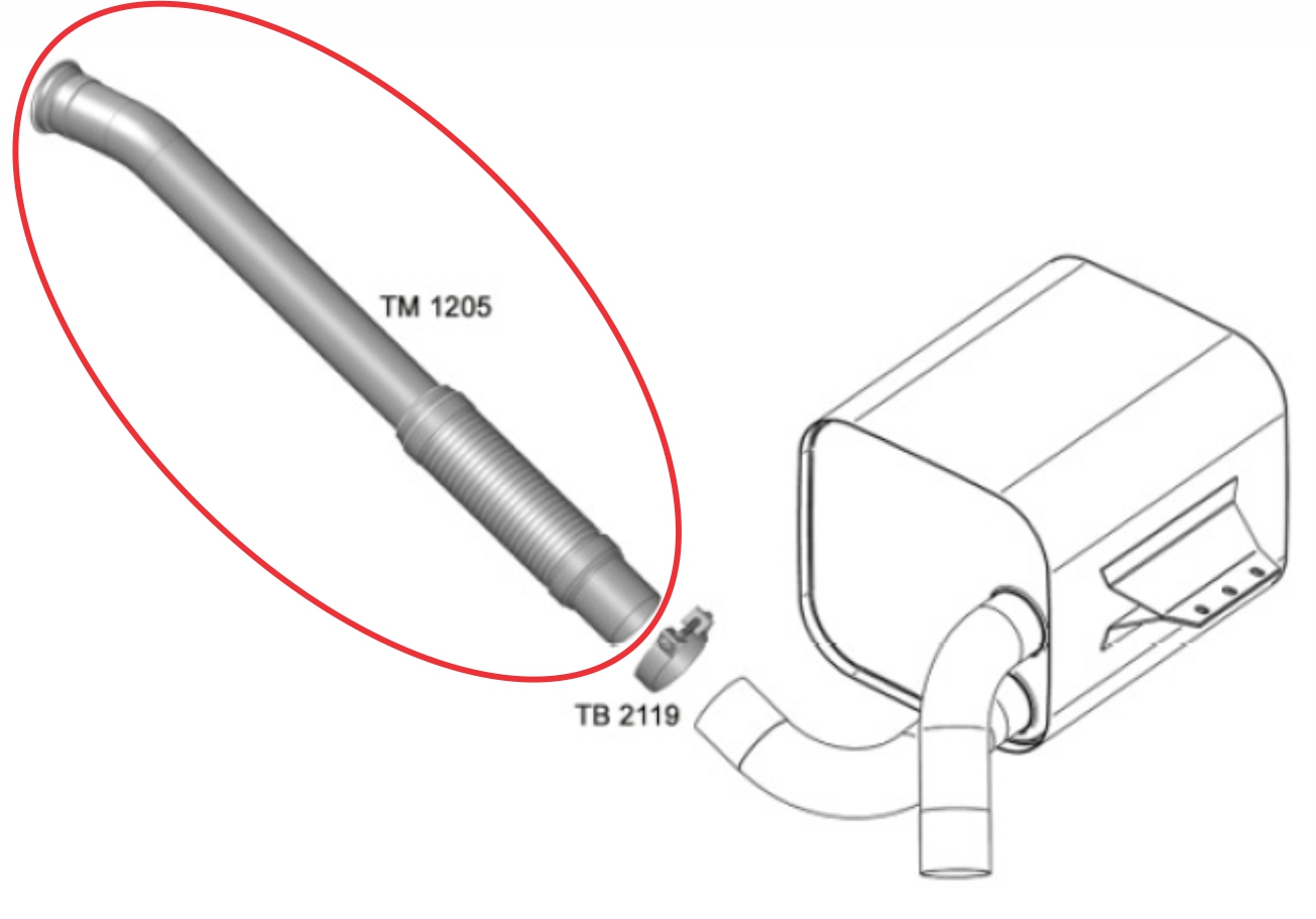 TM1205 - SAIDA MOTOR MB ACCELO 2012.....TODO INOX