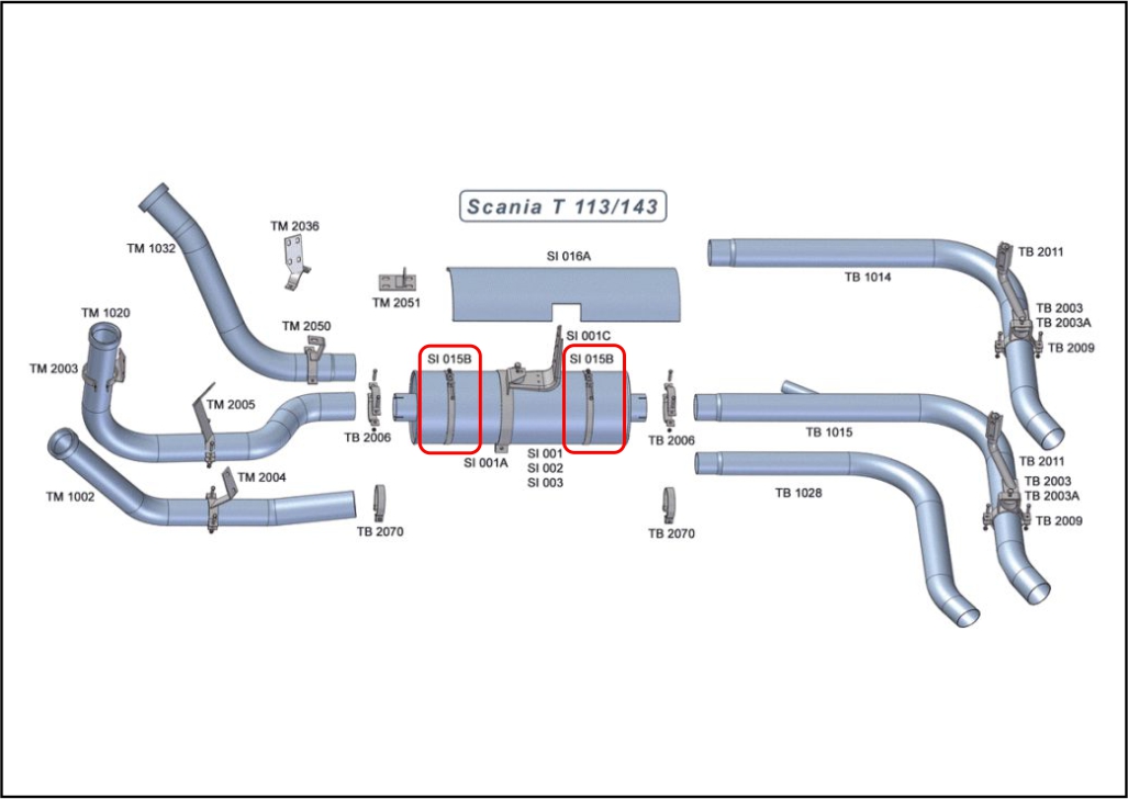 SI015B - ABRAC SILENCIOSO SCANIA 112 113 T R