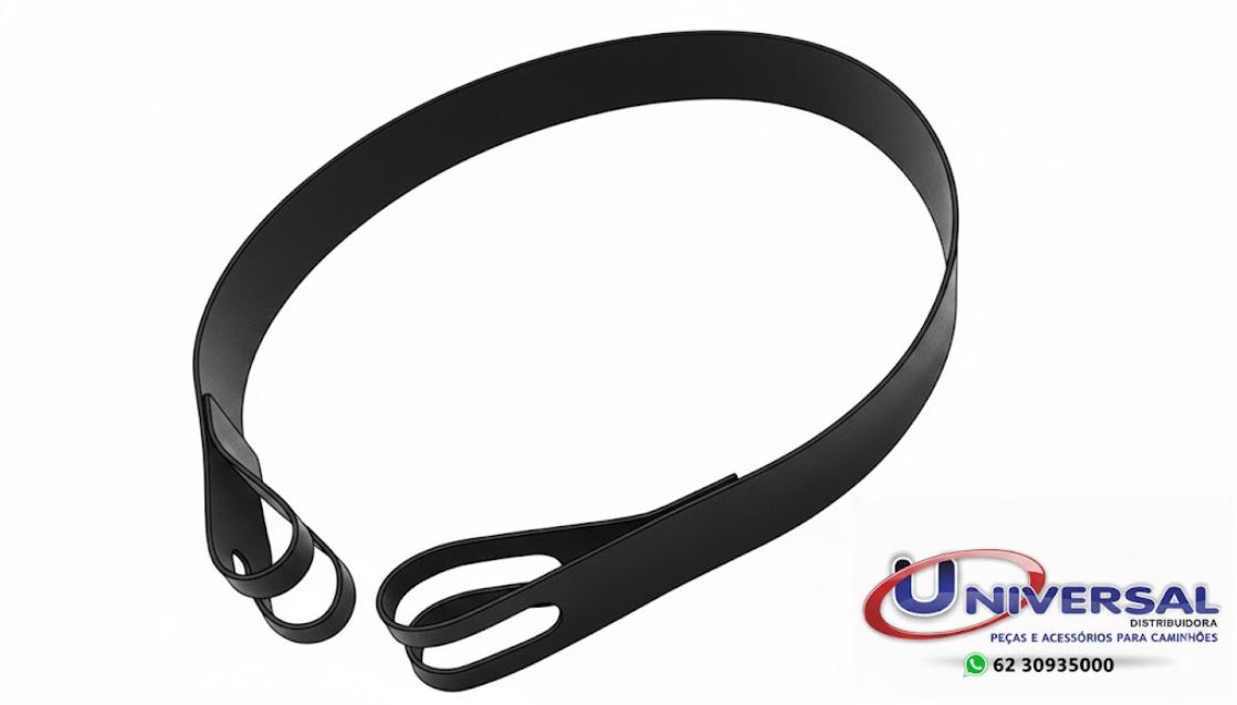 1628246 - ABRACADEIRA SILENCIOSO VOLVO FH S/ESTICADOR (INOX) 835MM