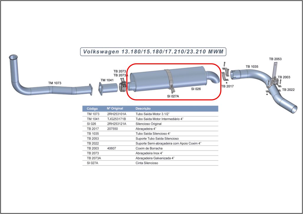 SI026 - SILENCIOSO VW GALV 13.180 OVAL