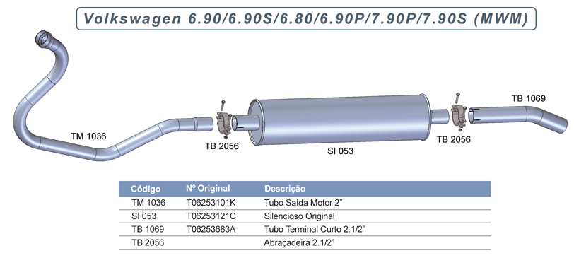 SI053 - SILENCIOSO VW 6.90 A 7.90S