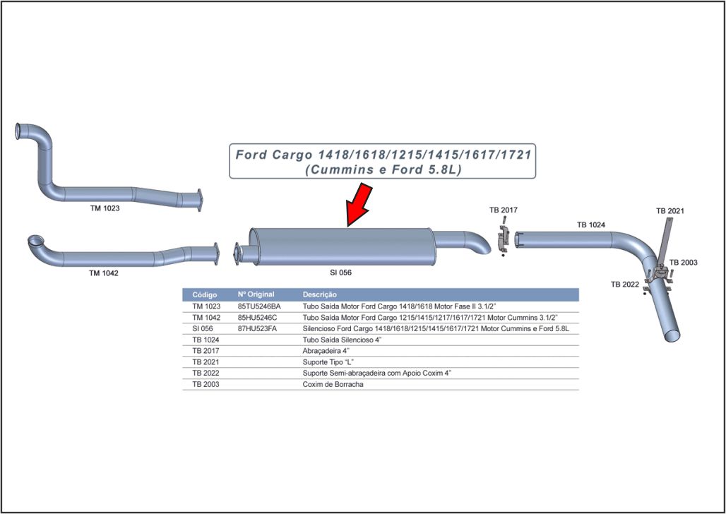 SI056 - SILENCIOSO VW 12.150/14.150/16.170