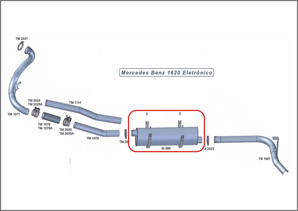 SI086 - SILENCIOSO MB 1620 ELETRONICO 3,5"