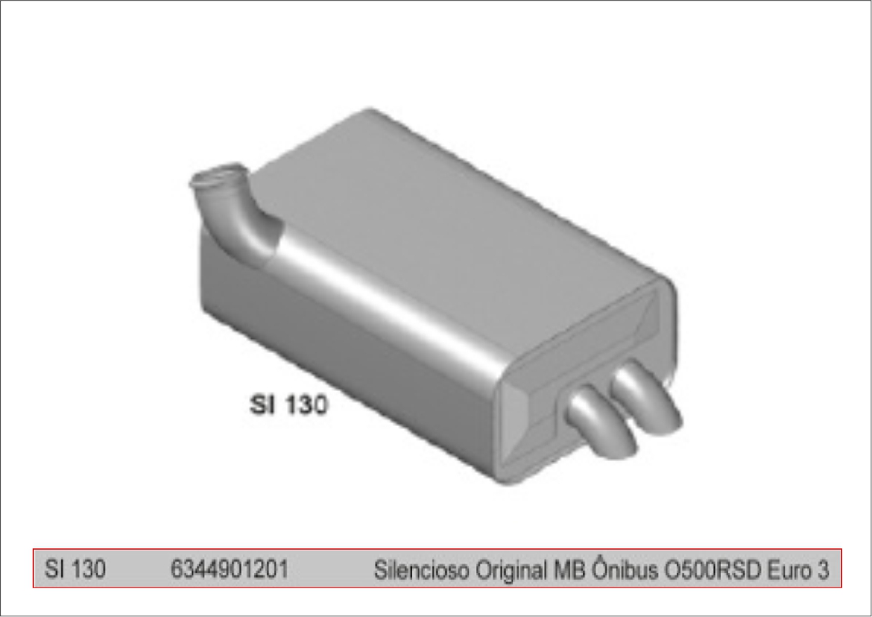 SI130 - SILENCIOSO MB ONIBUS - EURO 3