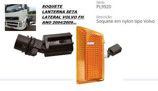 PL99201797 - SOQUETE LANTERNA LATERAL VOLVO FH