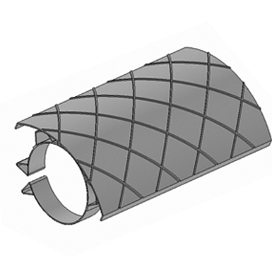 SP103 - PROT CALOR FLEXIVEL INOX MB ACTROS 450MM