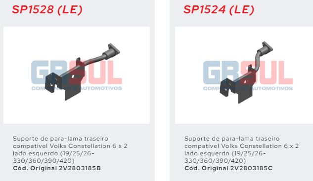 SP1528 - SUP PARALAMA TRASEIRO VW CONSTELLATION LE