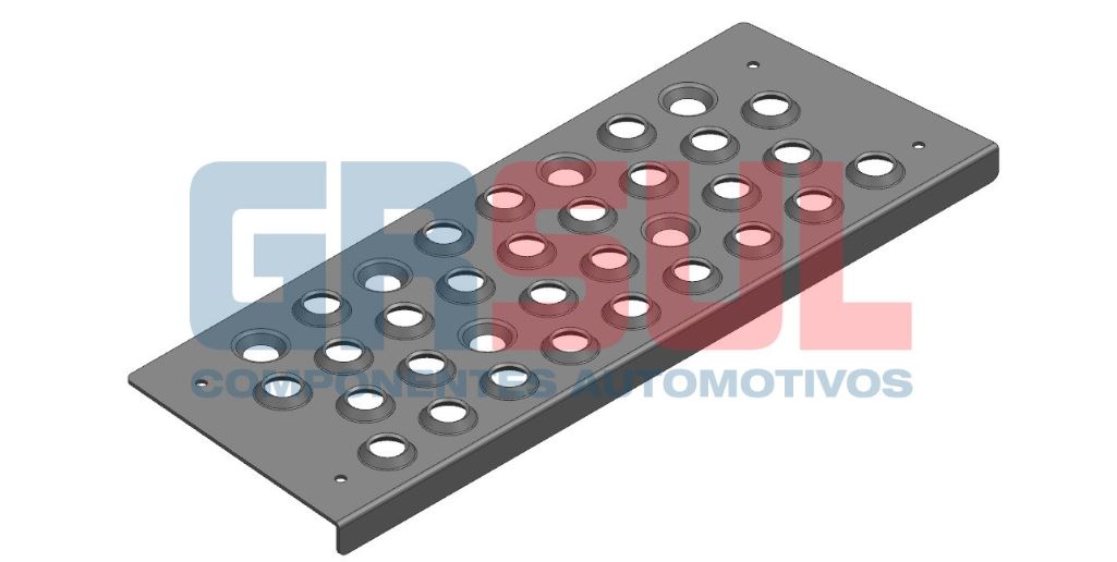 SP1750 - PISANTE SUPERIOR ESTRIBO ACTROS MEGASPACE 2 DEGRAUS LD /LE