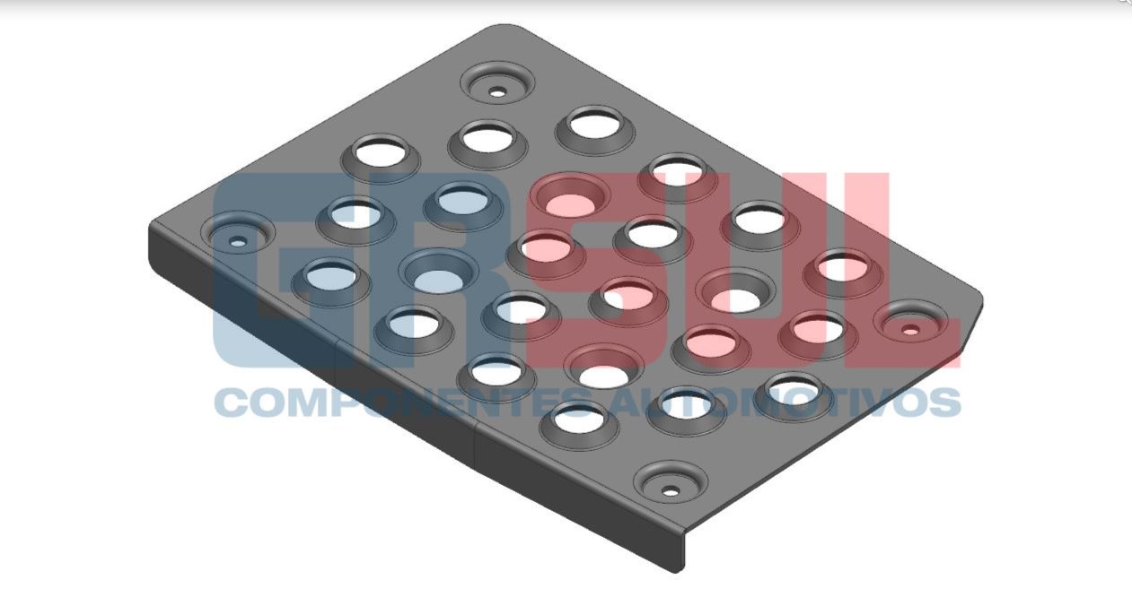 SP1754E - PISANTE ESTRIBO MB ATEGO INFERIOR METAL LE