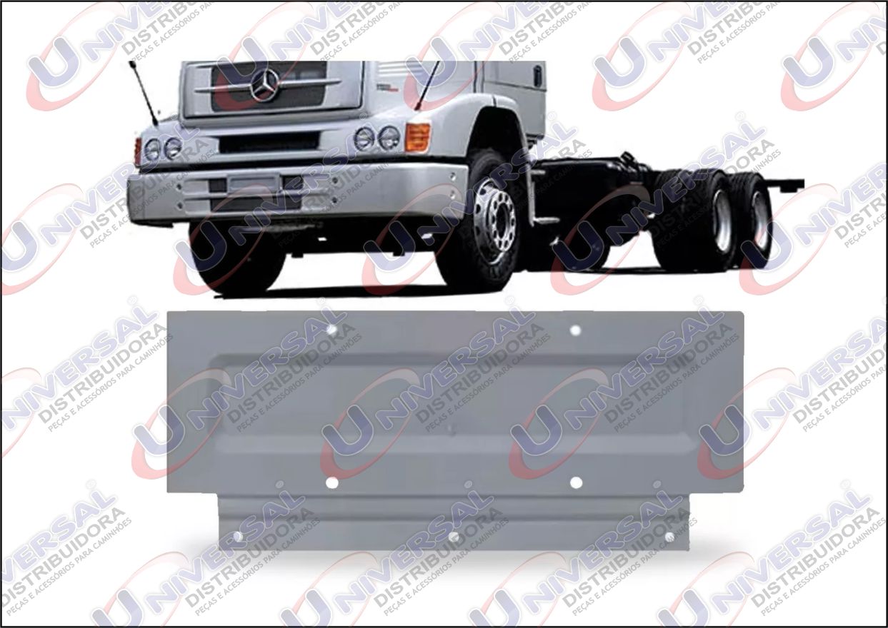 6938857014 - SUP PLACA DIANTEIRO MB 1620 (CINZA)