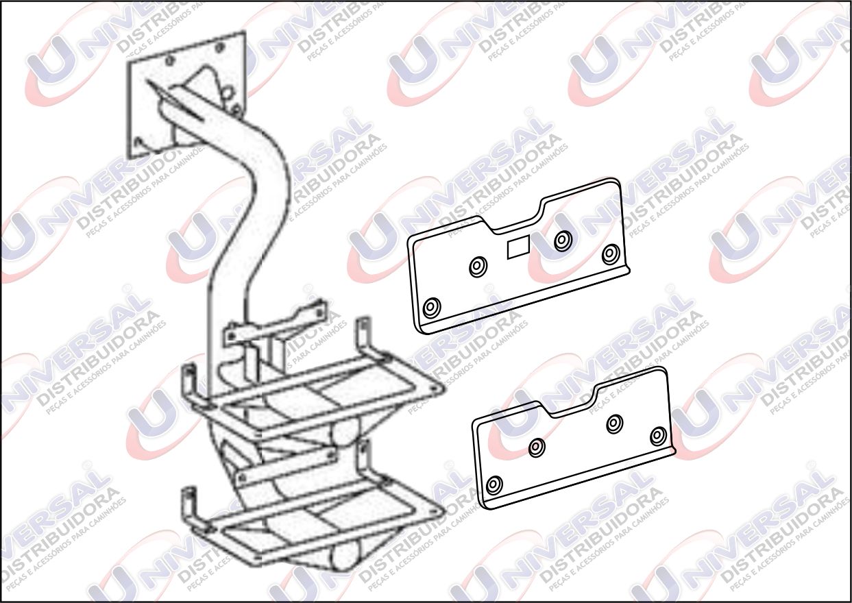 6945247230 - POLAINA ESTRIBO SUPERIOR E INFERIOR 1634
