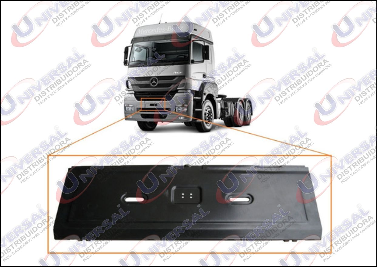 9418801970 - BASE SUP PLACA DIANTEIRO PARACHOQUE AXOR