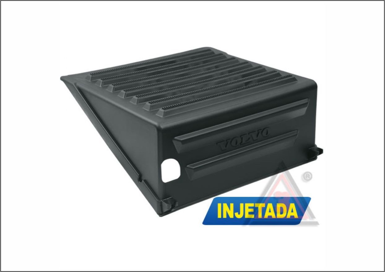 FT065 - TAMPA CAIXA BATERIA VOLVO FH PLASTICA ORIG C/FURO