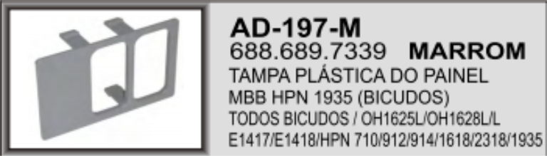 AD-197M - ACAB TAMPA PAINEL MB HPN MARRON 02 FURO