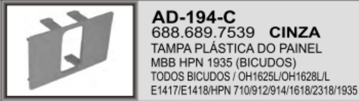 AD-194C - ACAB TAMPA PAINEL MB HPN CINZA 01 FURO